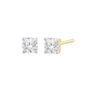 0.15ct Diamond Stud Earrings In 9Ct Yellow Gold