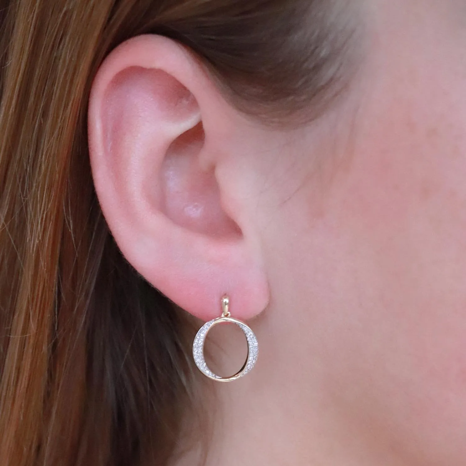 0.18ct Diamond Earrings In 9Ct Yellow Gold