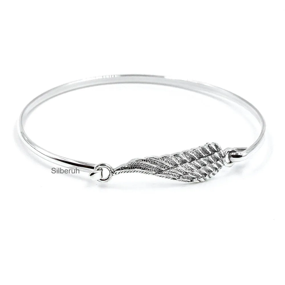 Angel Wing Silver Openable Kada Bangle