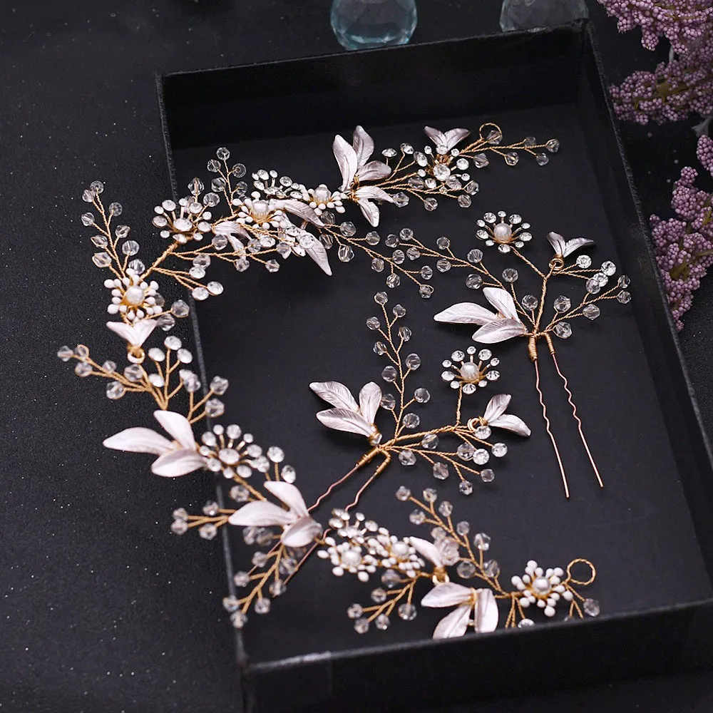 Beautiful wedding bridal hair vine and wedding hair pin