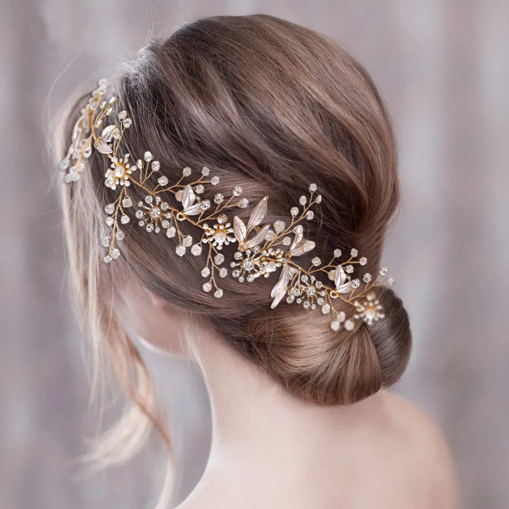 Beautiful wedding bridal hair vine and wedding hair pin