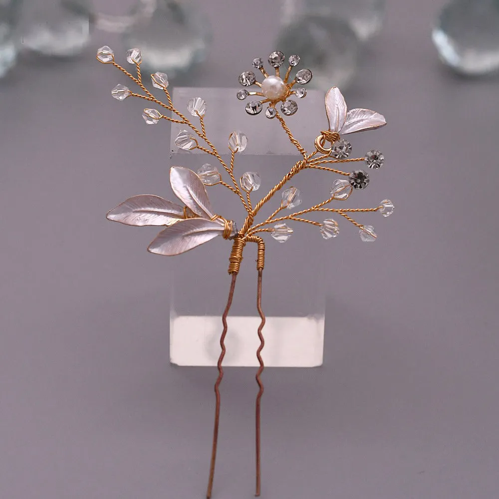 Beautiful wedding bridal hair vine and wedding hair pin