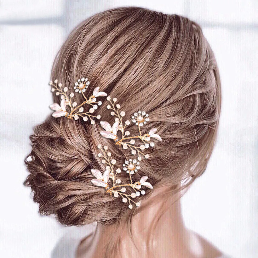 Beautiful wedding bridal hair vine and wedding hair pin