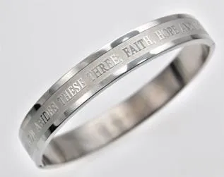 Faith Hope Love Bangle Bracelet