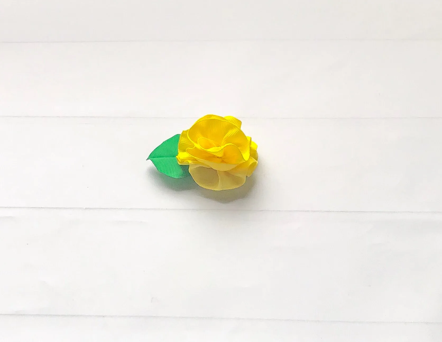 Girls Ribbon Flower Hair Clip Set