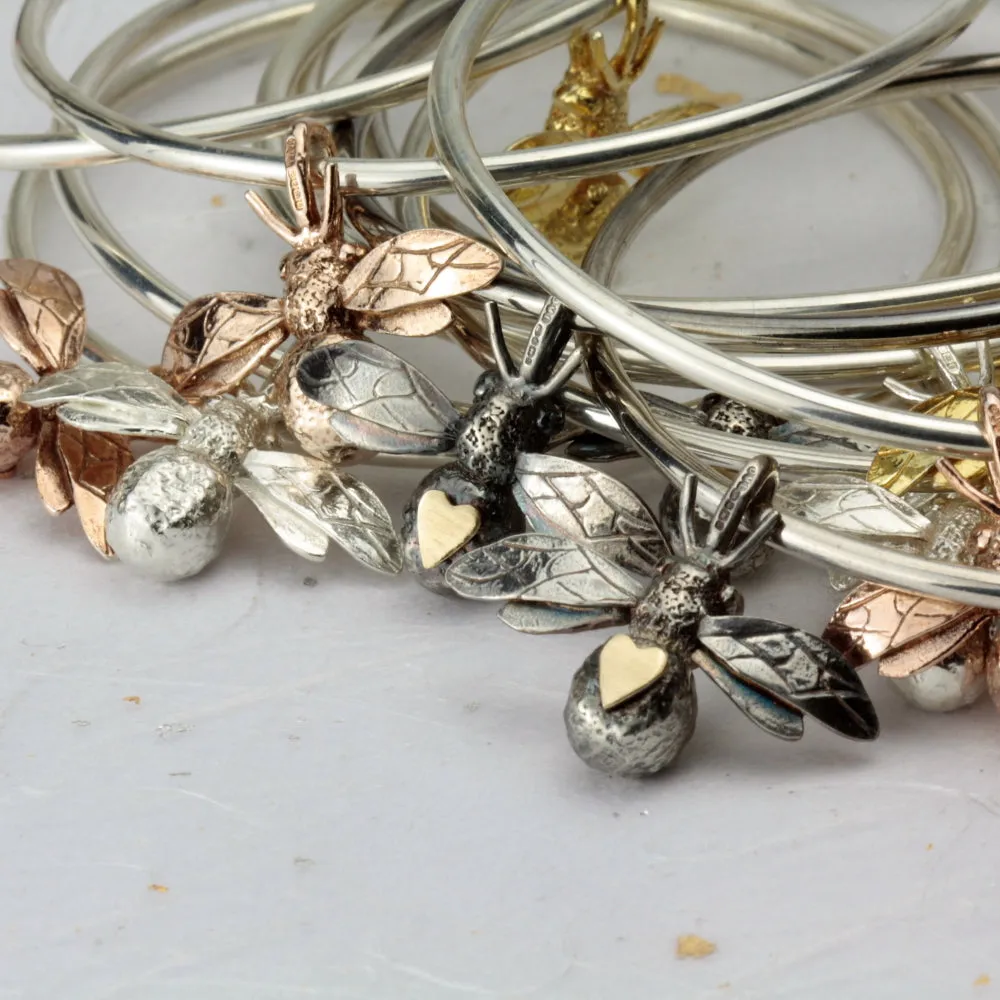 Gold Bee Bangle