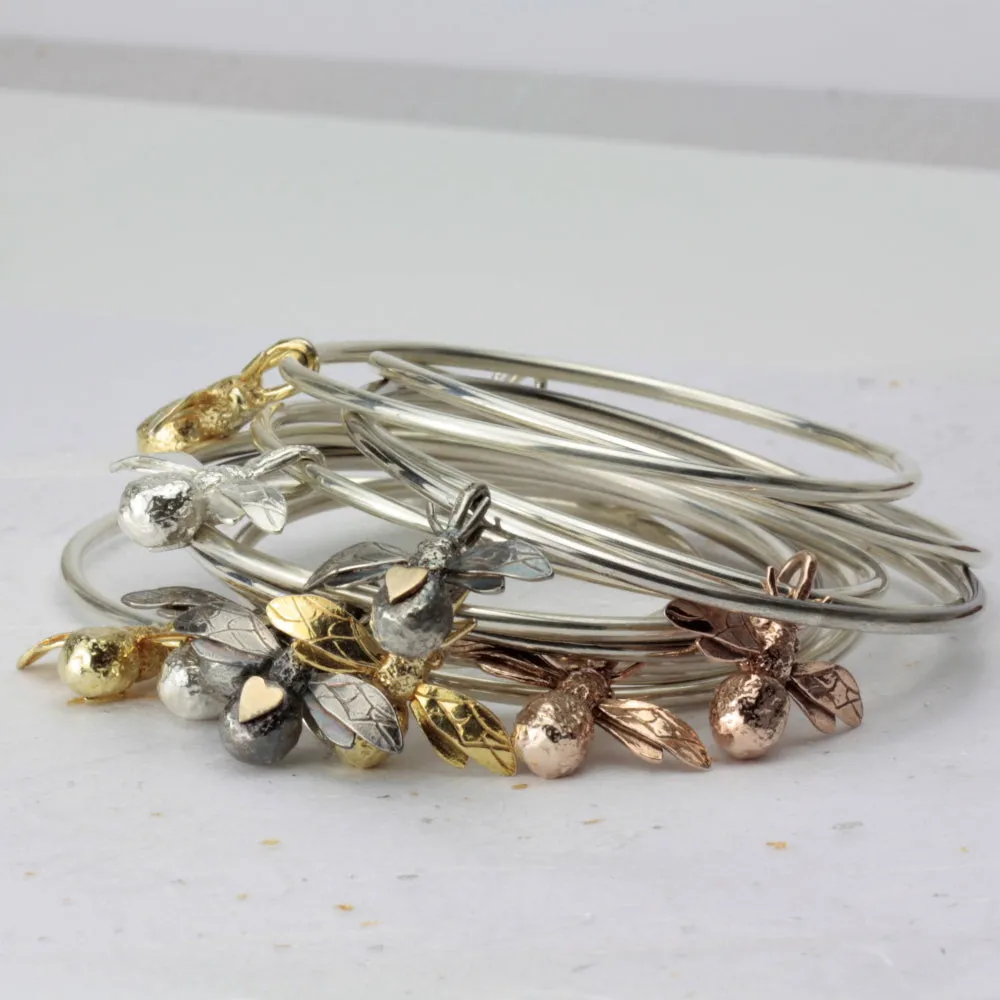 Gold Bee Bangle
