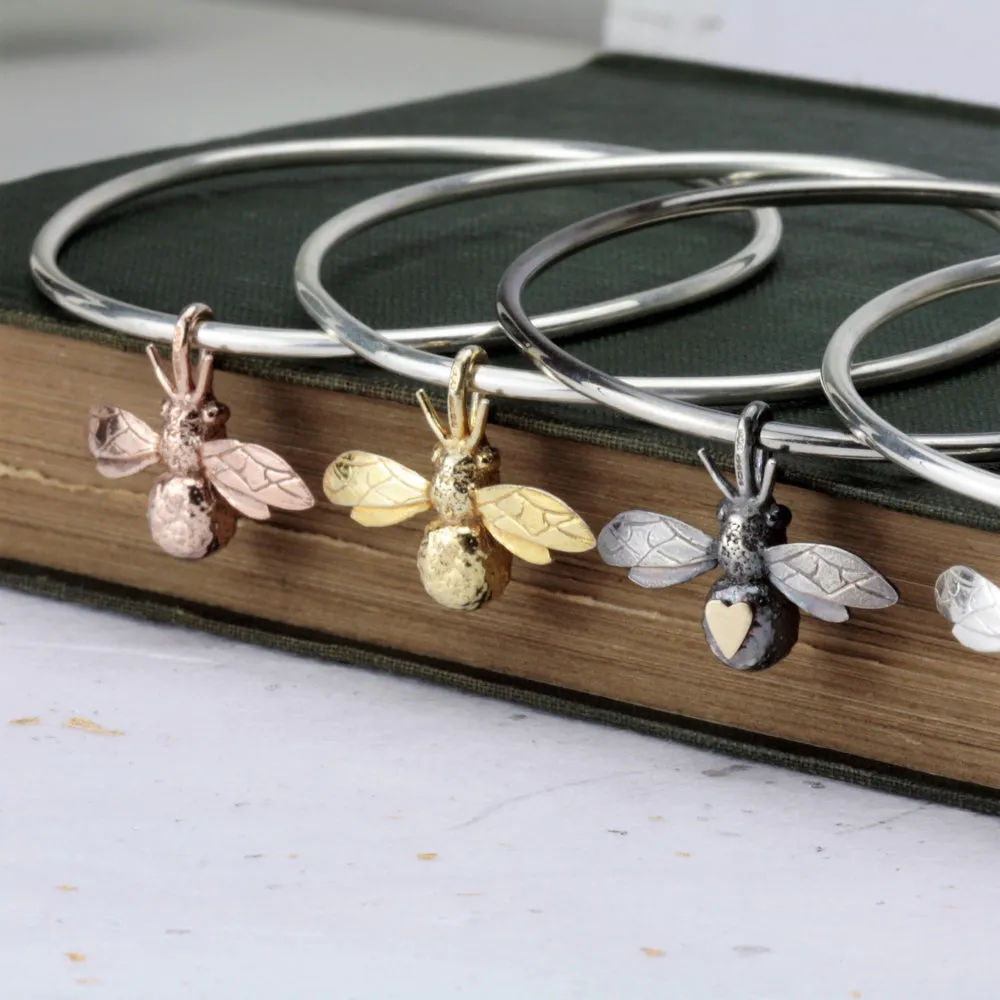 Gold Bee Bangle