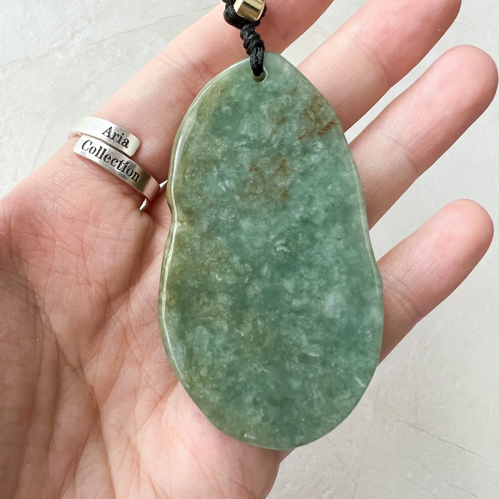 Green Jadeite Jade Dragon Chinese Zodiac Hand Carved Pendant Necklace, YJ-0622-0379830