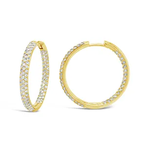 Inside-Out Diamond Hoops