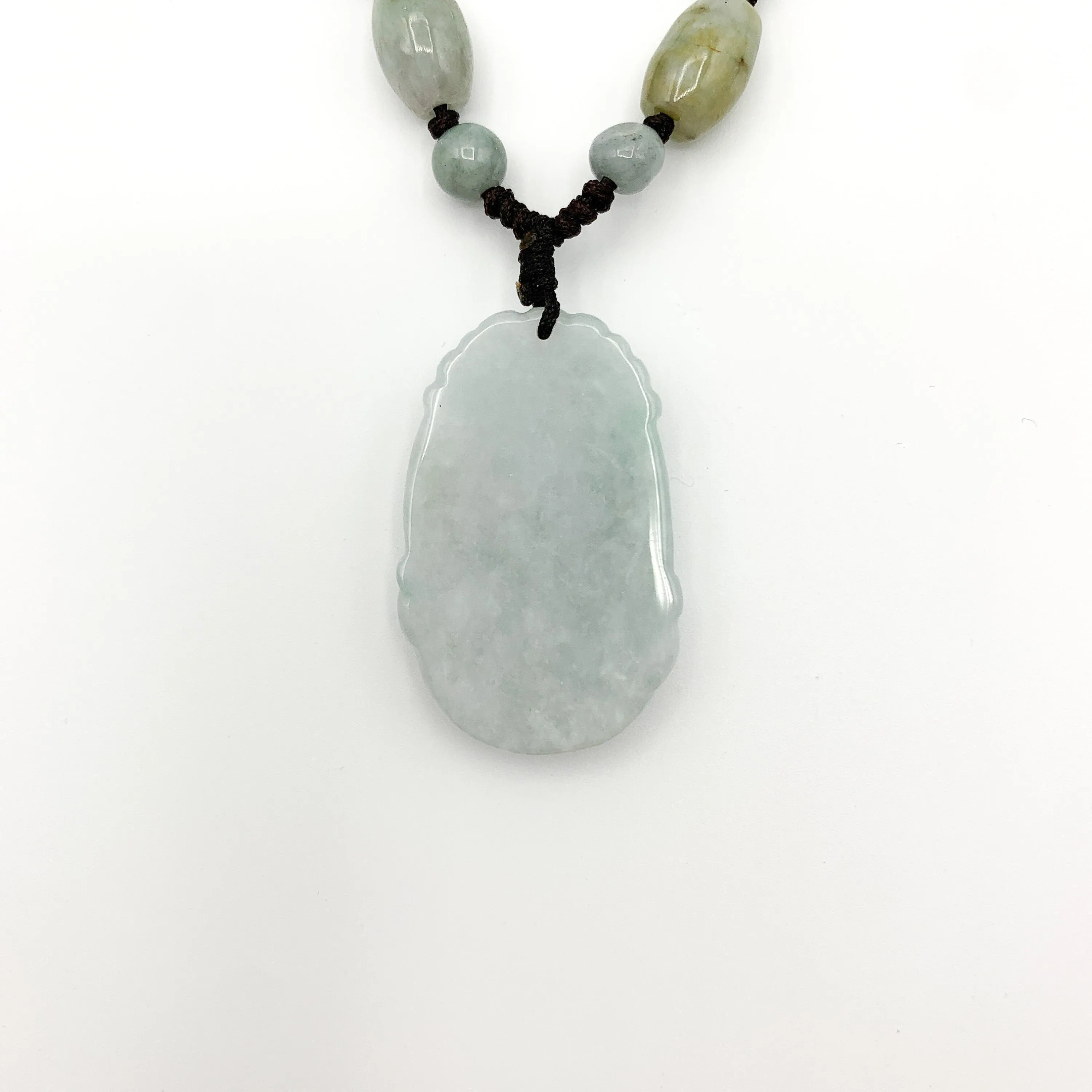 Jadeite Jade Dog Chinese Zodiac Hand Carved Pendant Necklace, YW-0321-1645917758