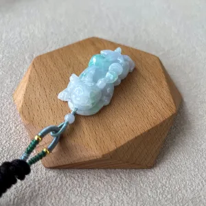 Jadeite Jade, Dragon Pixiu Pi Xiu, , Dragon Chinese Carved Pendant, YGR-0323-1708205907