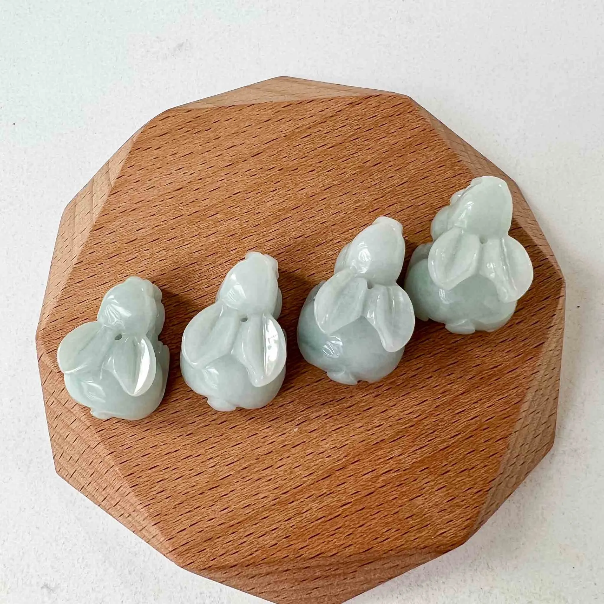 Jadeite Jade Rabbit Chinese Zodiac Carved Pendant Necklace, SHWQ-0423-1689727243