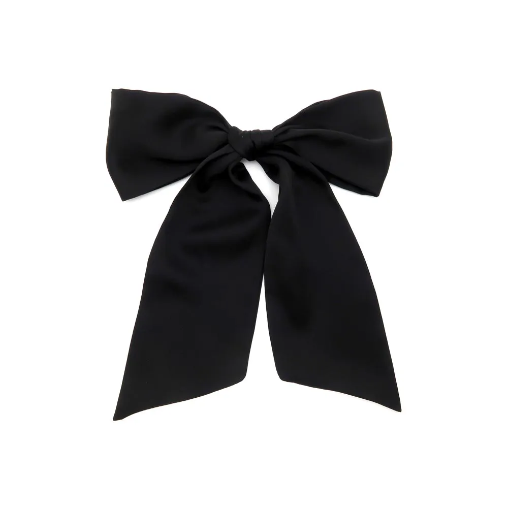 Long Tail Bow Hair Barrette