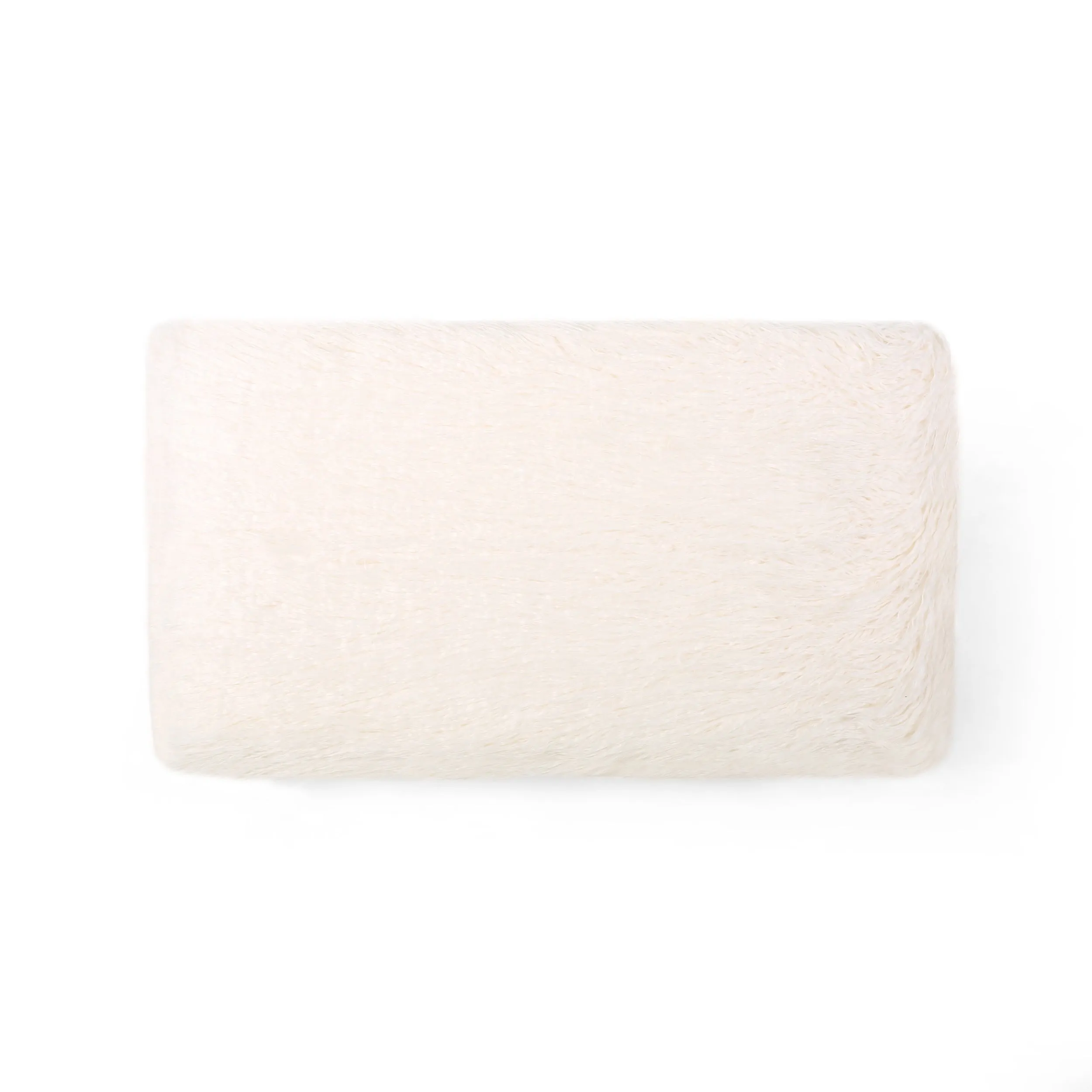 Louise Faux Fur Bench with Hairpin Legs