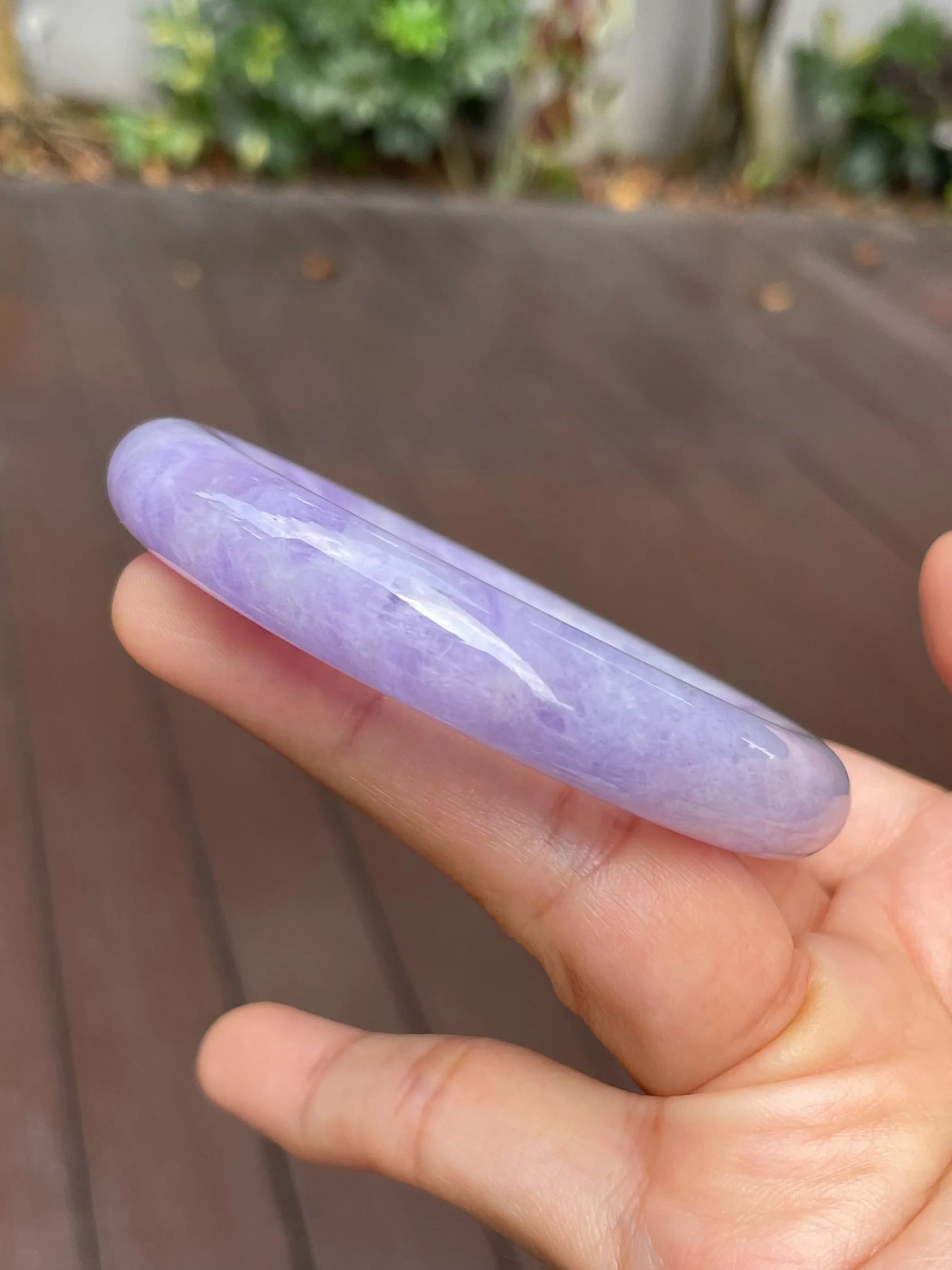 Pink Lavender Jade Bangle | 54mm (NJBA127)