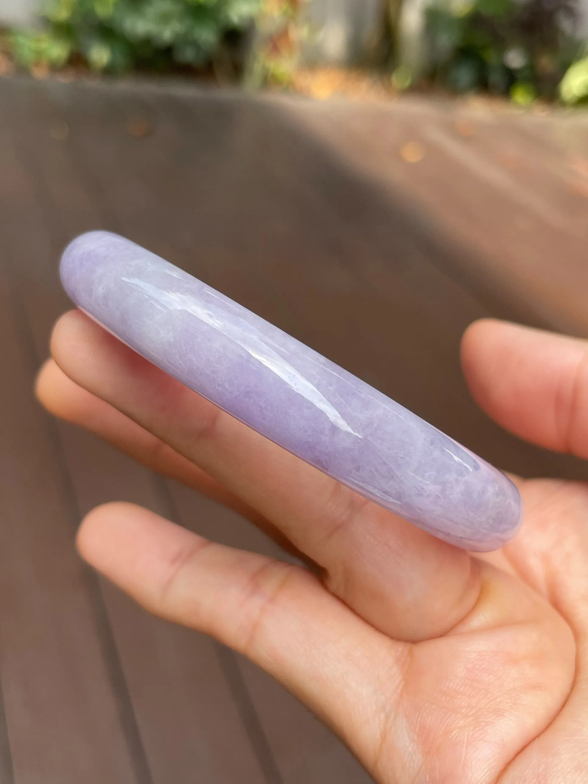 Pink Lavender Jade Bangle | 54mm (NJBA127)