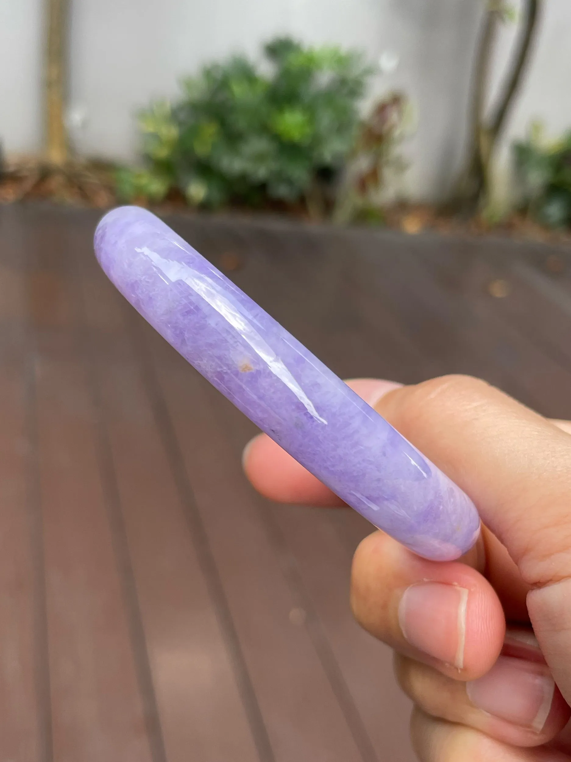 Pink Lavender Jade Bangle | 54mm (NJBA127)